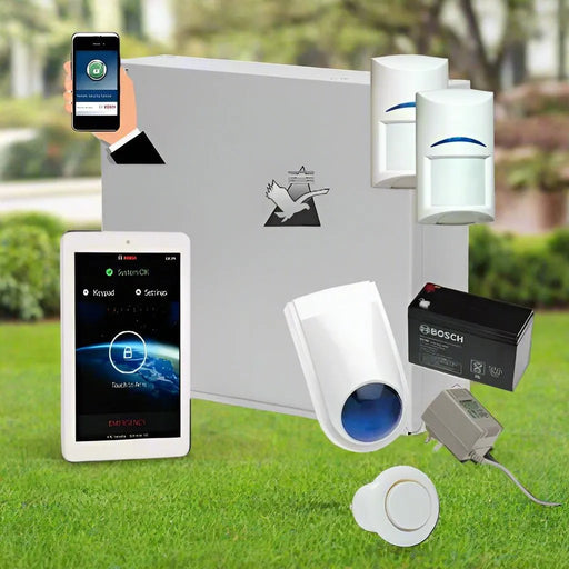 Bosch Solution 2000 Security Alarm System with 2 x PIR Detectors+ 7" Touch Screen Code Pad+ IP Module
