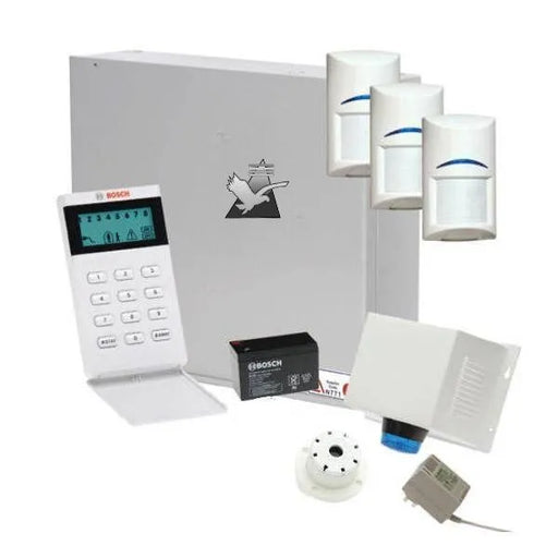 Bosch Solution 2000 Alarm System with 3 x Quad Detectors+Icon Codepad