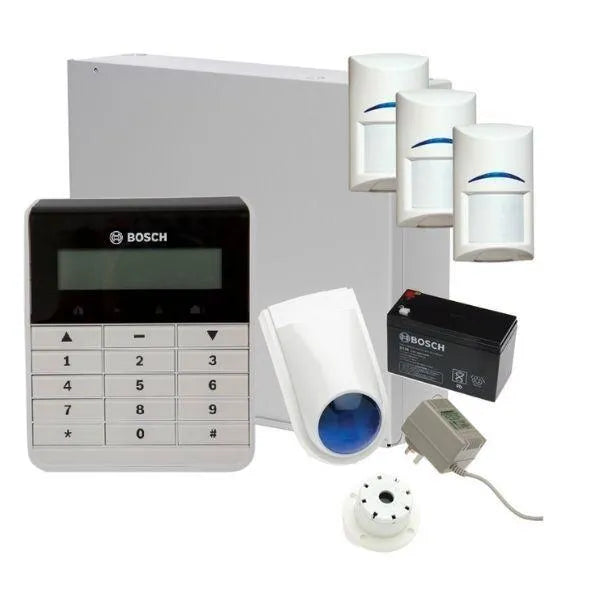 Bosch Solution 2000 Alarm System with 3 x Gen 2 PIR Detectors+ Text Code pad