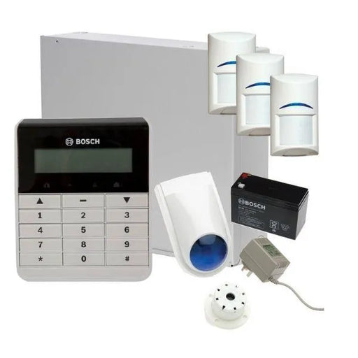 Bosch Solution 2000 Alarm System with 3 x Gen 2 Quad Detectors+ Text Code pad