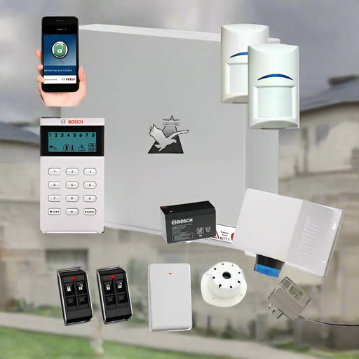 Bosch Solution 3000 Alarm System with 2 x Wireless Detectors+ Icon Code pad + Deluxe Remote Kit+IP Module