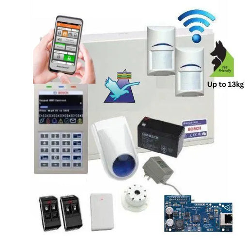 Bosch Solution 6000 Alarm System IP Kit, 2 x Wireless Detectors + Remote Controls
