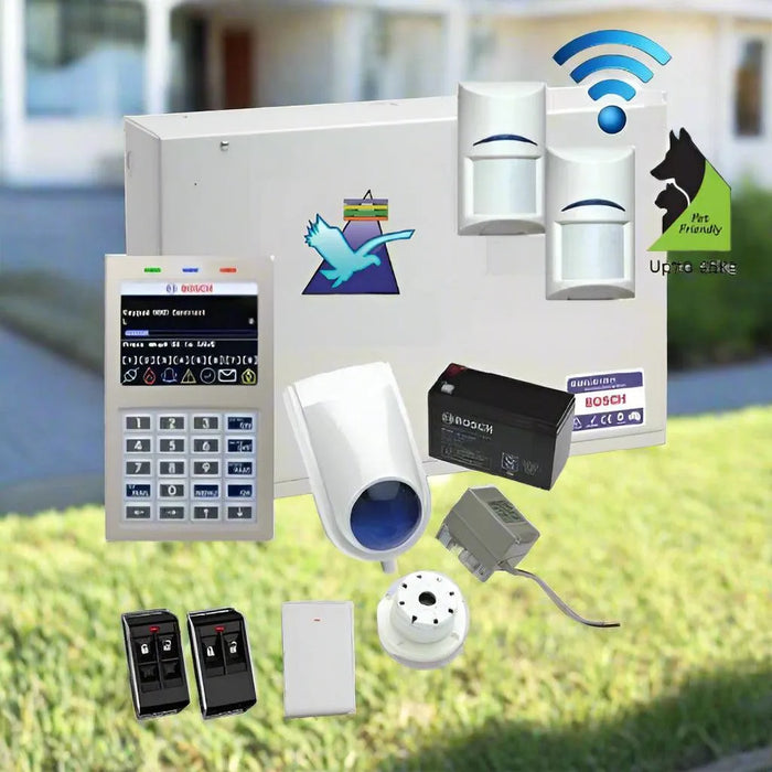 Bosch Solution 6000 Alarm System, 2 x Wireless Tritech Detectors, Plastic Remote Controls