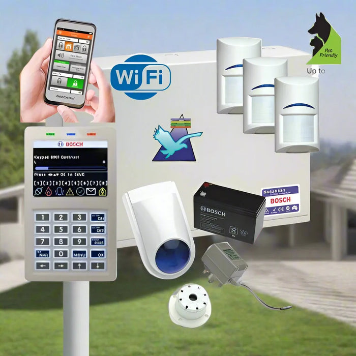 Bosch Solution 6000 Alarm System Wi-Fi Kit, 3 x Tritech Pet Friendly Detectors