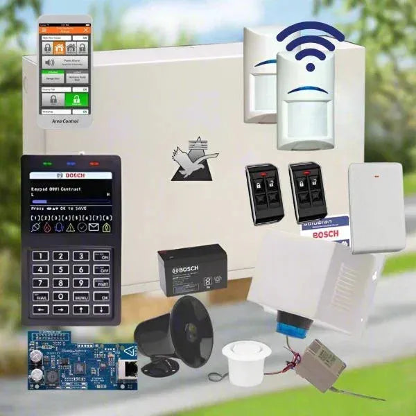 Bosch Solution 6000 Alarm System IP Kit, 2 x Wireless Detectors + Remote Controls