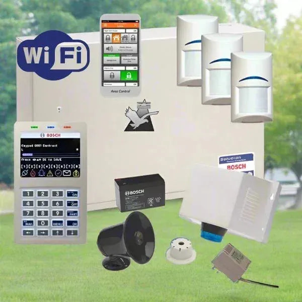 Bosch Solution 6000 Alarm System Wi-Fi Kit, 3 x Tritech Pet Friendly Detectors