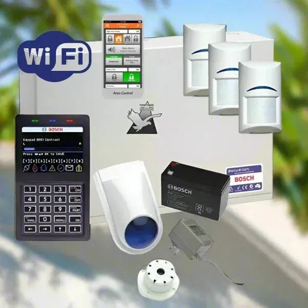 Bosch Solution 6000 Alarm System Wi-Fi Kit, 3 x Tritech Pet Friendly Detectors