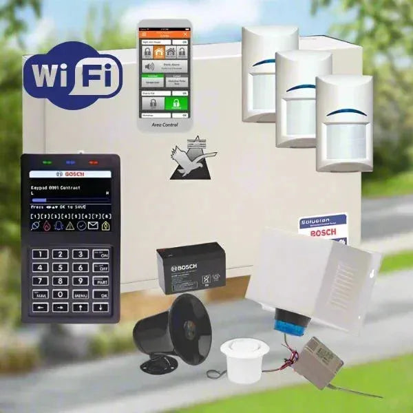 Bosch Solution 6000 Alarm System Wi-Fi Kit, 3 x Tritech Pet Friendly Detectors