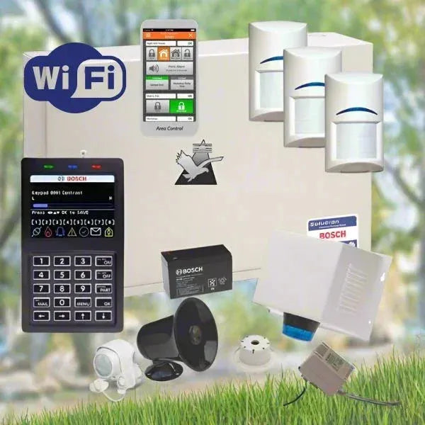 Bosch Solution 6000 Alarm System Wi-Fi Kit, 3 x Tritech Pet Friendly Detectors
