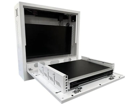SECCAB Slimline Vertical Wall Mount Security Cabinet,Fitted with Fan