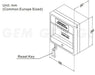 GEM CP22K Double Prong Breakglass Reset Key 5 Pack