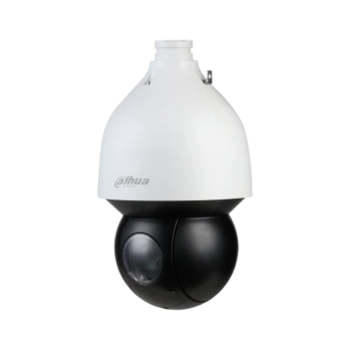 Dahua DH-SD5A425GA-HNR 4MP 25x Starlight IR WizSense Network PTZ Camera, white dome, black lens.