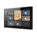 Smart home control panel with various icons on a transparent background