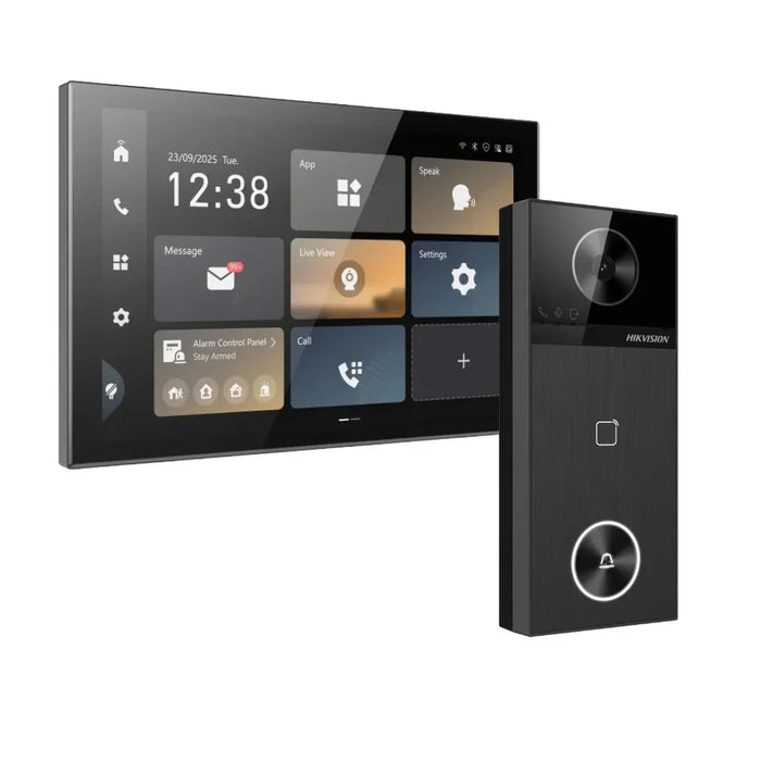 Hikvision DS-KH9570-WTE1/S 10.1" Android Video Intercom Kit with 4MP Villa Door Station-CTC Communications