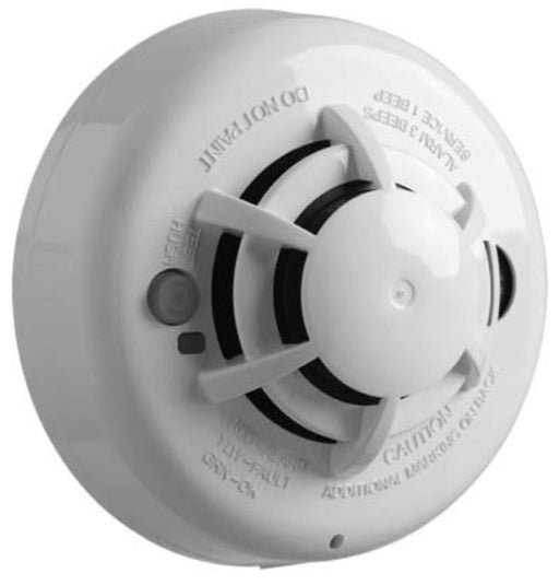 DSC Power-G Wireless Photoelectric Smoke and Built-in Heat Detector (above 57°C), 85dB Alarm Buzzer, PG4936