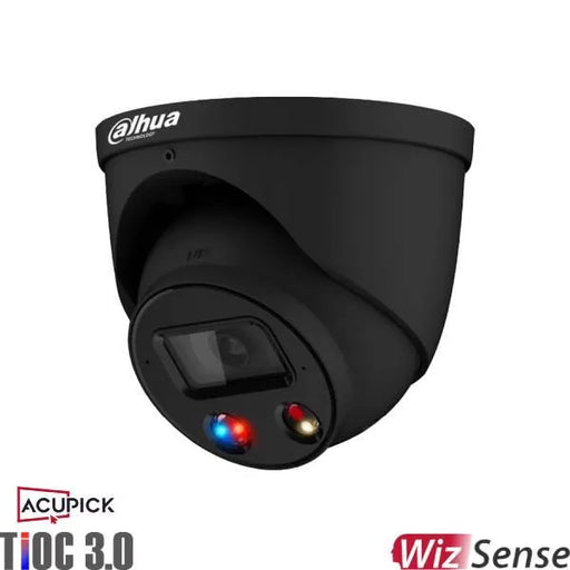 Dahua 8MP Tioc Acupick Turret Fixed Camera Black, DH-IPC-HDW3849H-AS-PV-ANZ-S2-BLK