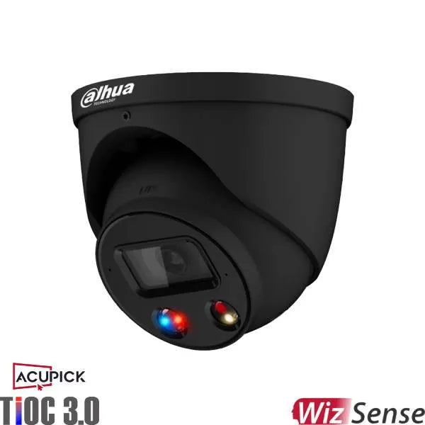 Dahua 8MP Tioc Acupick Turret Fixed Camera Black, DH-IPC-HDW3849H-AS-PV-ANZ-S2-BLK