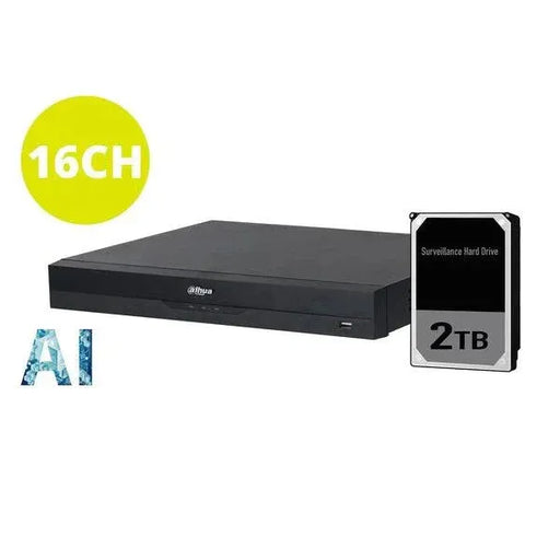 Dahua 16ch NVR DHI-NVR4216-16P-AI/ANZ with hard drive options