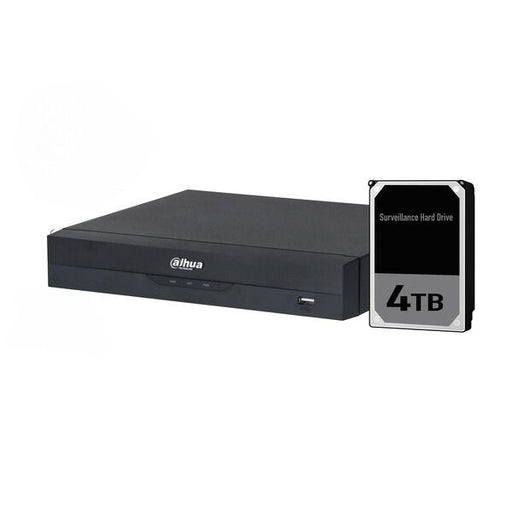 Dahua 4ch NVR with 4TB HDD, DHI-NVR4104HS-P-AI/ANZ-4TB