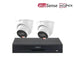 Dahua 8MP 4K CCTV Kit 4 CH NVR, 2 x Smart Dual Light Turret Cameras, Fixed Lens