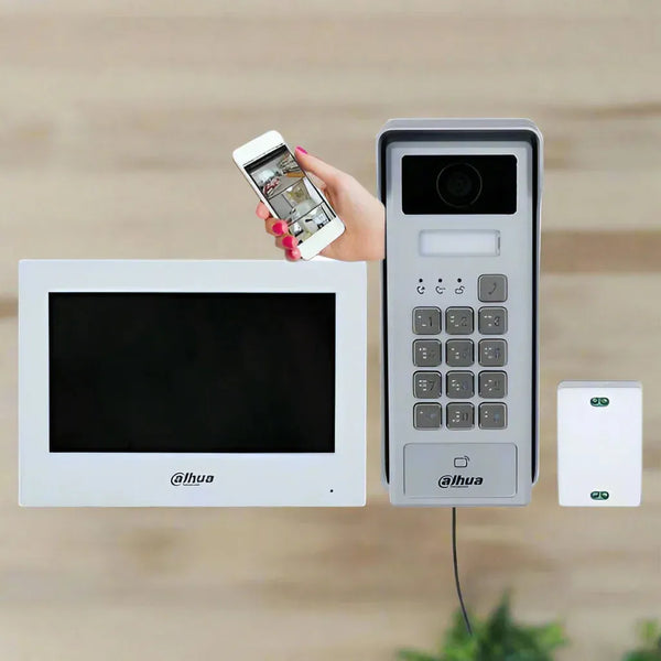 Dahua KTX03 2 Wire Smartphone Video Intercom Kit with Keypad with Wifi Monitor