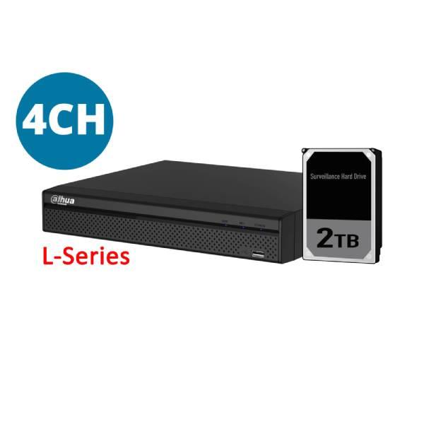 Dahua 4ch NVR with 2TB installed, DHI-NVR4104HS-P-4KS2/L-2TB - CTC Communications