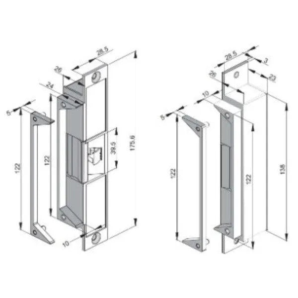 FSH FES20 Electric Door Strike Non Monitored, FSHFES20