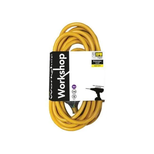HPM 10m 1.0mm² 10A 3 Core Workshop Extension Lead