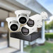 Hanwha Vision CCTV Kit, 4 Channel Network Recorder, 2 x 4MP Turret Cameras, 2 x 4MP Bullet Cameras