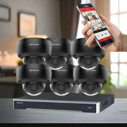 Hikvision CCTV Kit, AcuSense, 6 x 8MP Dome, 8CH NVR with 4TB HDD