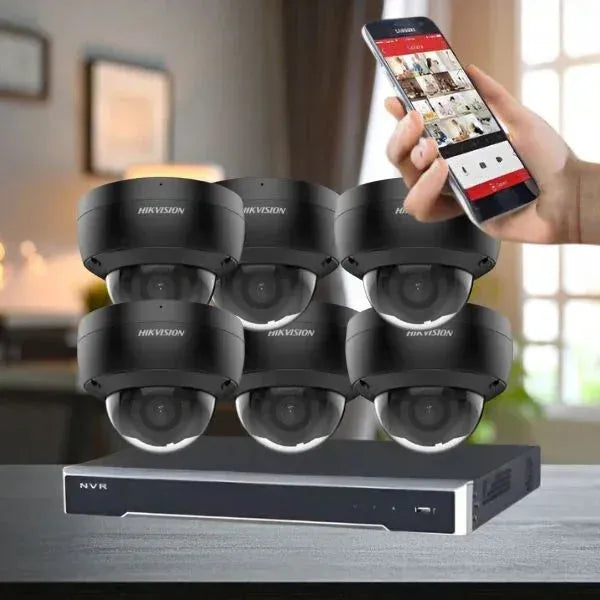 Hikvision CCTV Kit, AcuSense, 6 x 8MP Dome, 8CH NVR with 4TB HDD