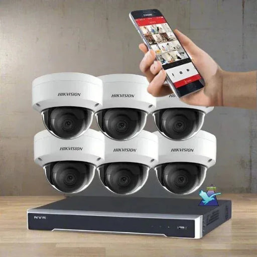 Hikvision CCTV Kit, AcuSense, 6 x 8MP Dome, 8CH NVR with 4TB HDD
