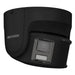 Black Hikvision security camera on a white background