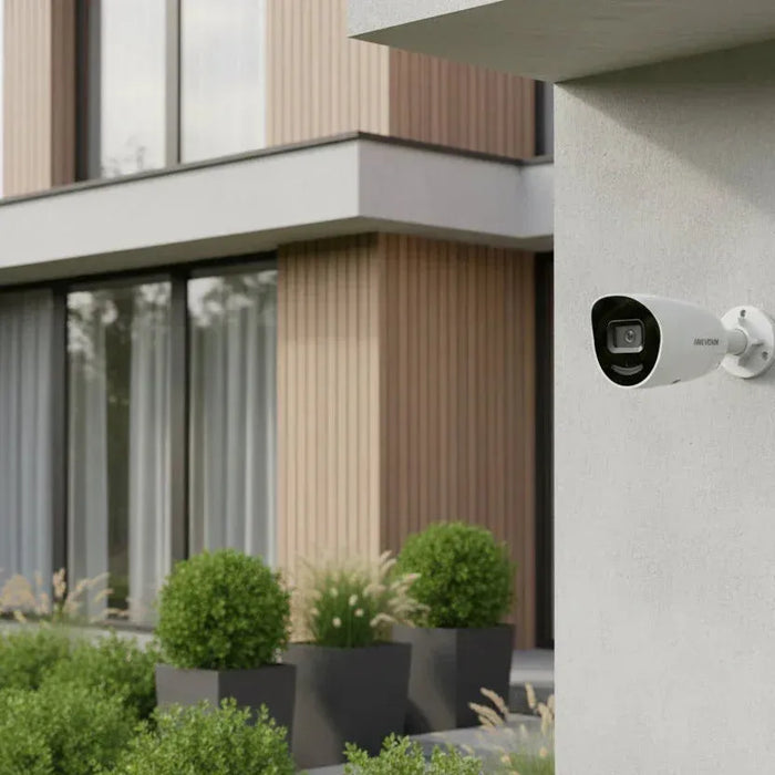 Hikvision DS-2CD2086G2H-I2U/SL 8MP 4K AcuSense Outdoor Strobe Light and Audible Warning Fixed Bullet Network Camera