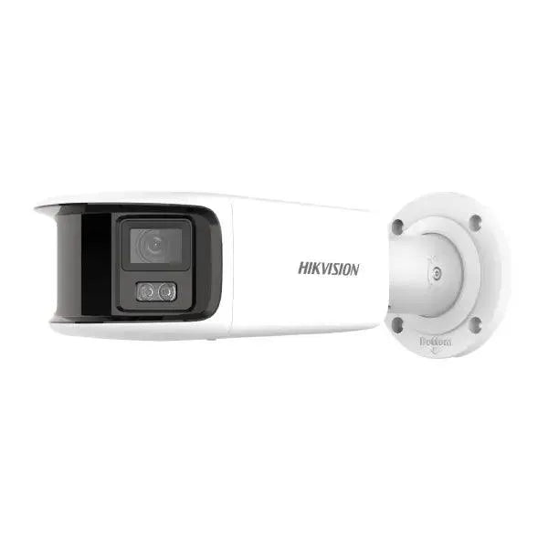 Hikvision panoramic ColorVu camera with strobe light and speaker