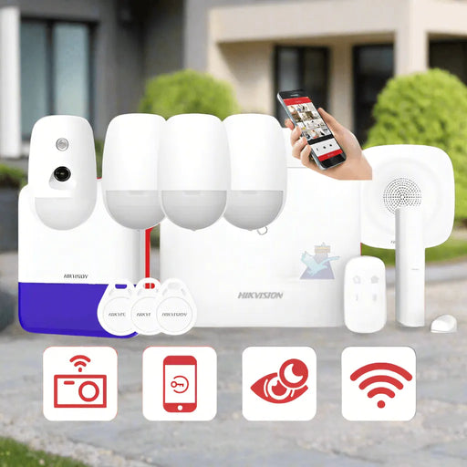 Hikvision Alarm System, Intercom & 8MP CCTV Kit 8 Channel