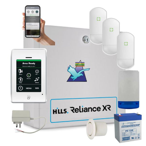 Hills Security Alarm System Reliance XRPro, Touchnav Kit, RELIANCE-XRPRO-K2-2