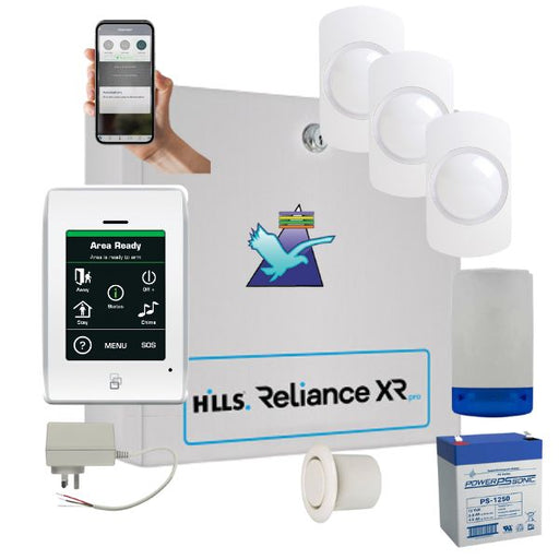 Hills Security Alarm System Reliance XRPro, Touchnav Kit, RELIANCE-XRPRO-K2-3