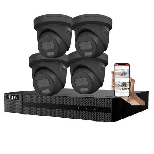 Hilook 6MP CCTV Kit, 8 CH NVR, 4 x Turret Cameras