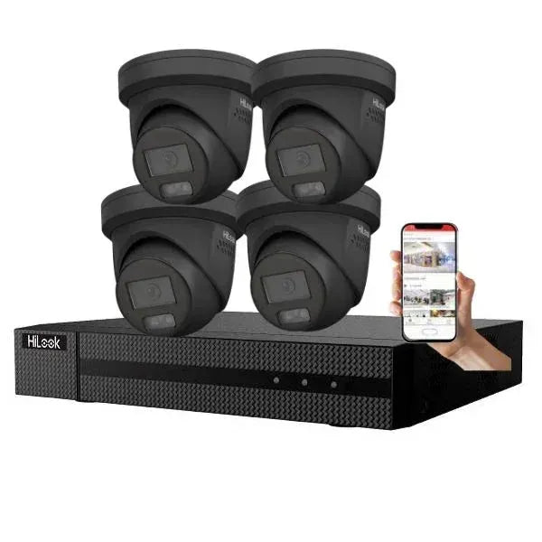 Hilook 6MP CCTV Kit, 8 CH NVR, 4 x Turret Cameras