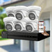 HiLook CCTV Kit,8 Channel Network Recorder, 6 x 6MP Dual IR Turret Cameras