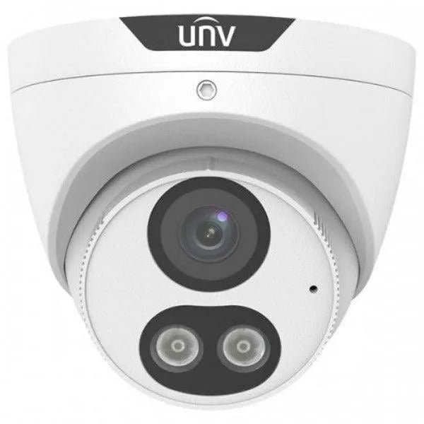 Uniview 8MP Tri- Guard Turret Security Camera Fixed Lens,Built-in Mic and Speaker, IPC3618SB-ADF28KMC-I0