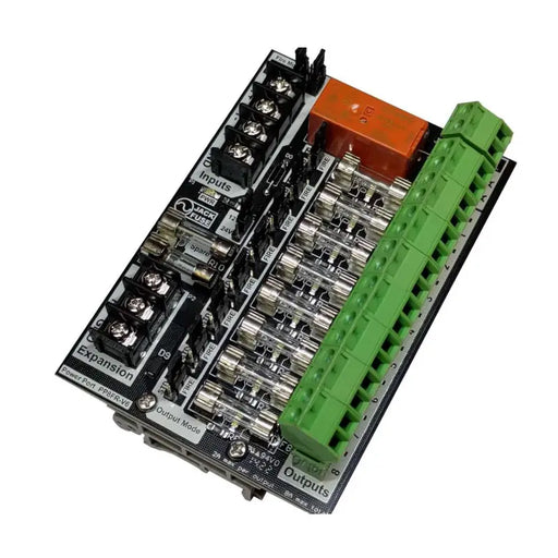 JACK FUSE PP8FR Power Port 8FR 8-Way Glass Fused Fire Trip Module DIN Rail 12-24VDC