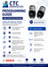 A blue and white CTC Communications Programming Guide page for adding RF Wireless Keyfobs to Bosch Solution 3000 panels, featuring two black Bosch HCT-4UL keyfobs and step-by-step instructions.