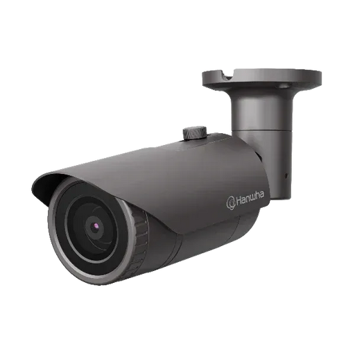 Hanwha security camera Hanwha Vision QNO-7012R Q Series 4MP Bullet Camera on a white background