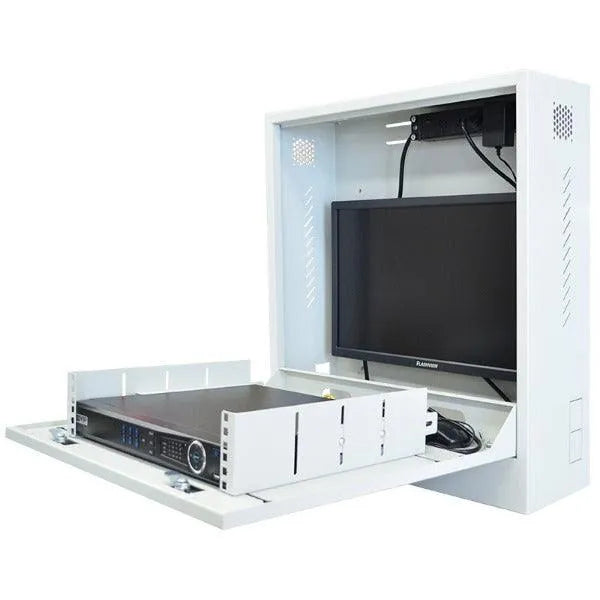 SECCAB Slimline Vertical Wall Mount Security Cabinet,Fitted with Fan