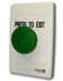 Smart ARLSWP-18G Press to Exit Green mushroom head standard plastic plate , IP65 momentary