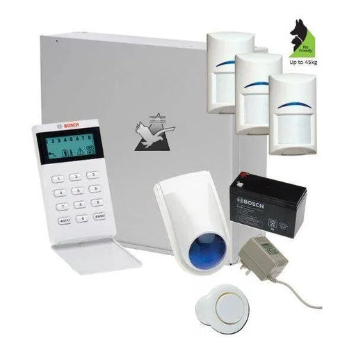 Bosch Solution 2000 Alarm System with 3 x Gen 2 Tritech Detectors+Icon Codepad