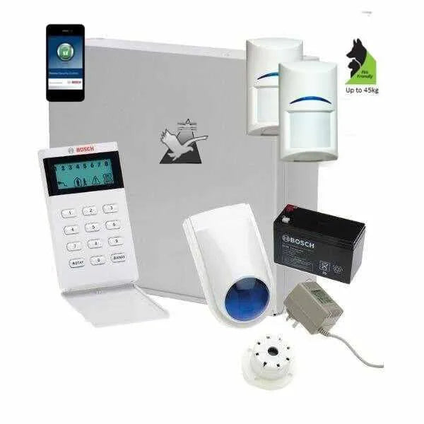 Bosch Solution 2000 Security Alarm System with 2 x Tritech Detectors +Icon Code pad + IP