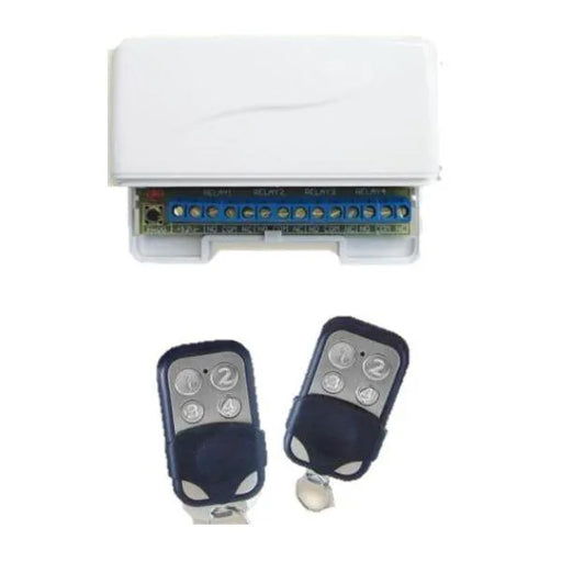 Hills Reliance Stand Alone 4 x Relay Receiver, 2 x Remotes Kit